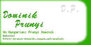 dominik prunyi business card